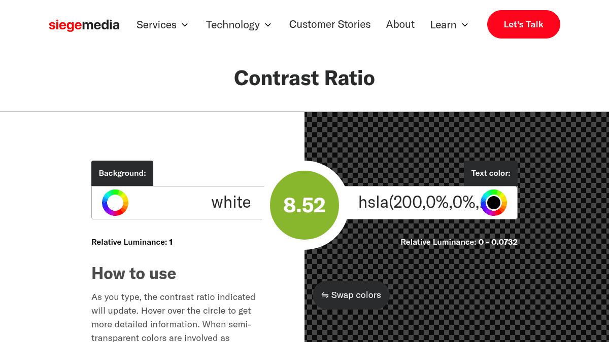 Contrast Ratio