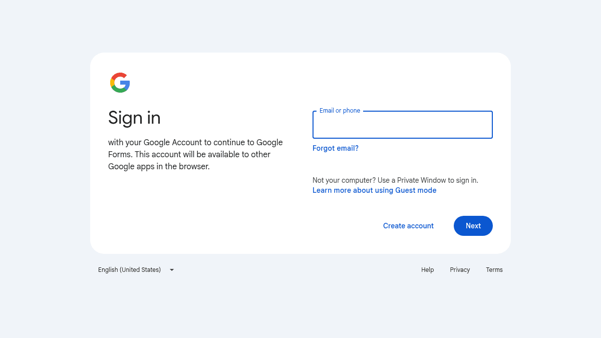 Google Forms