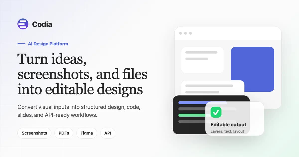 Codia Design to Code