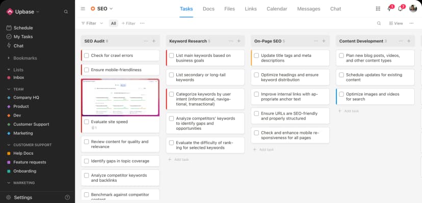 Upbase: Project Management Tool for Agencies & Client Work