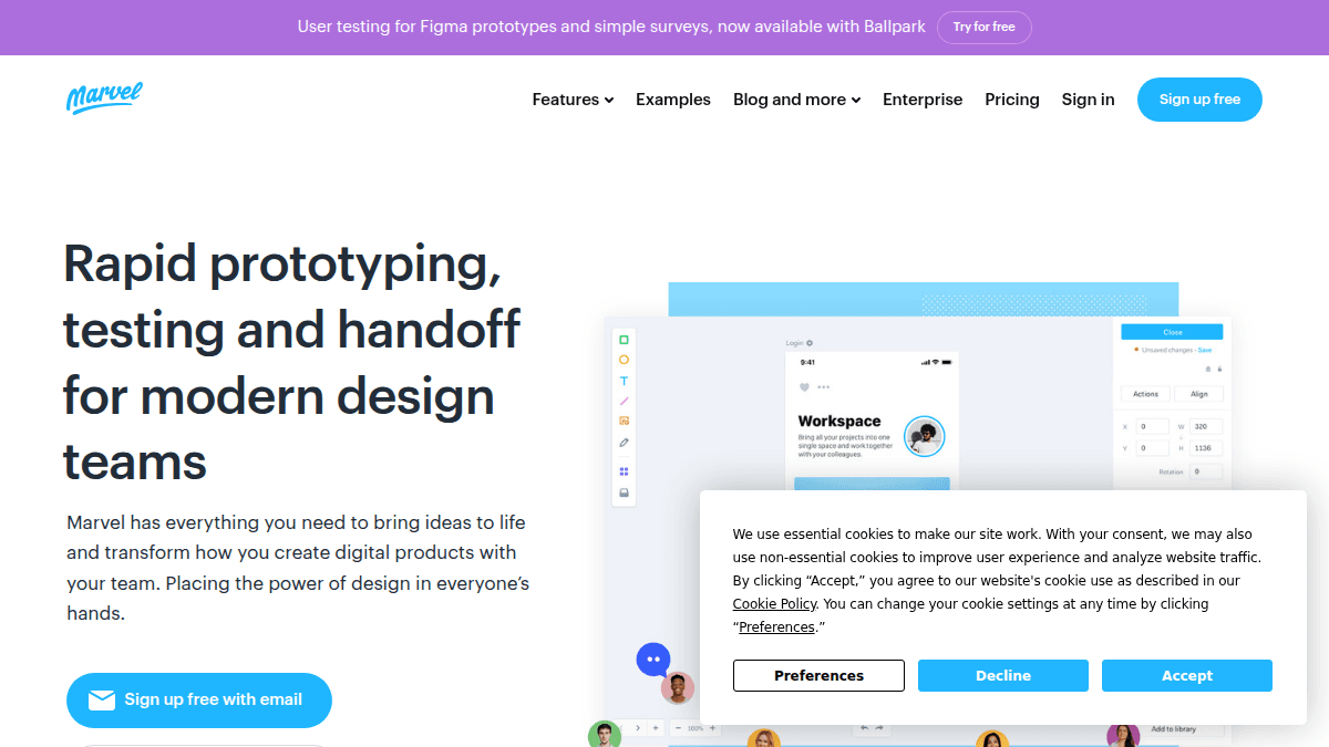 Marvel - The design platform for digital products. Get started for free.