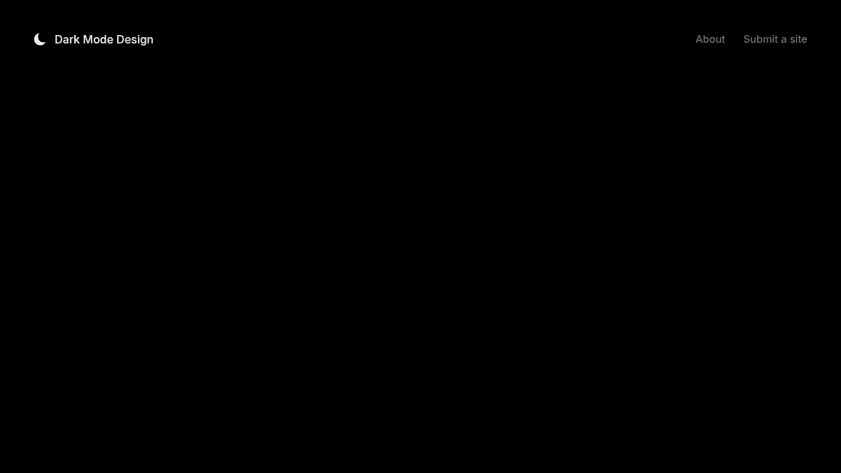 Dark Mode Design