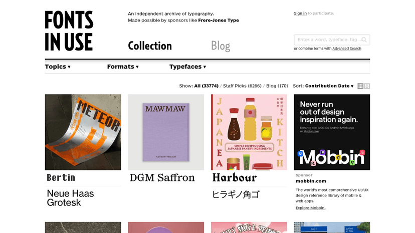 Fonts In Use