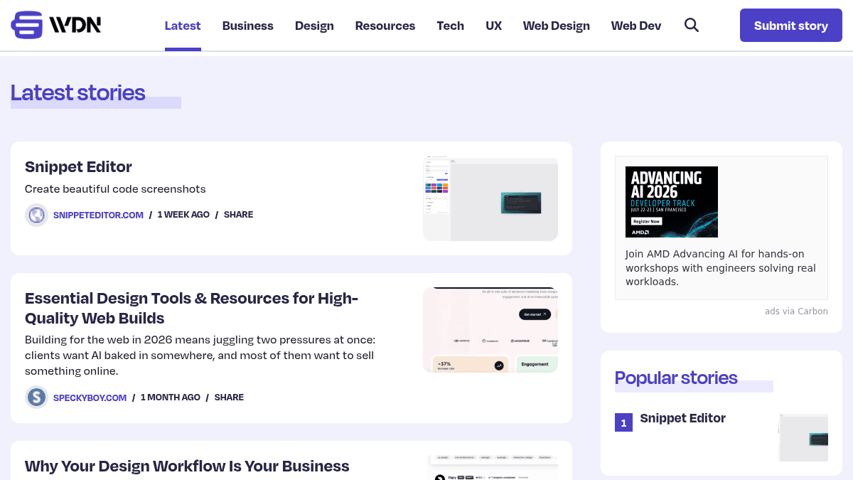 Web Designer News