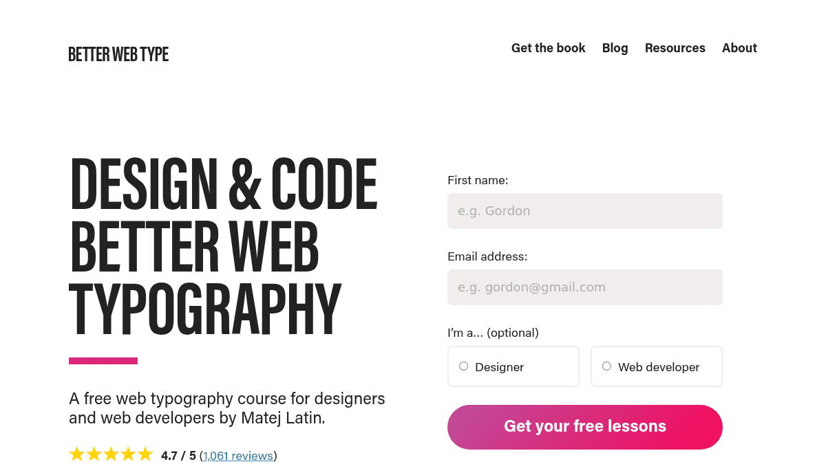 Better Web Type