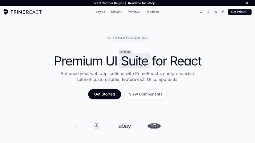 PrimeReact