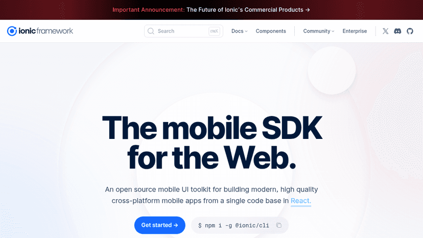 Ionic Framework