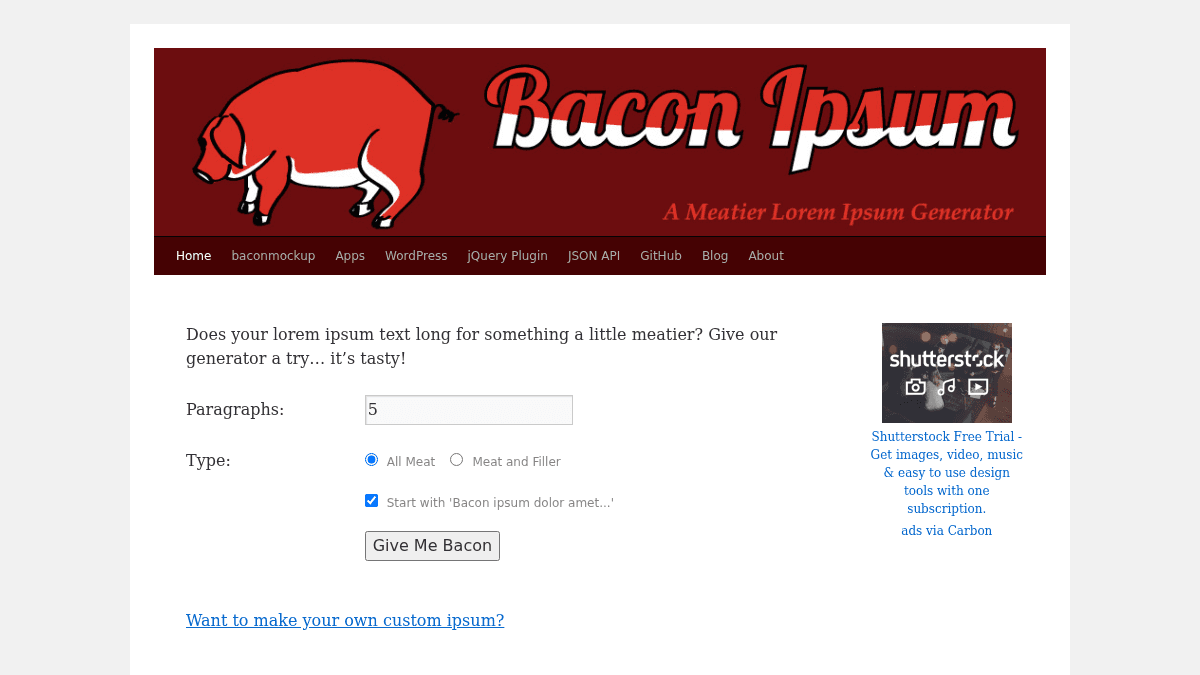 Bacon Ipsum