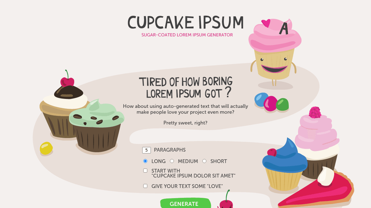 Cupcake Ipsum