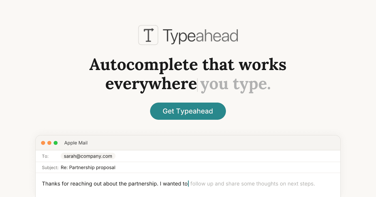 Typeahead