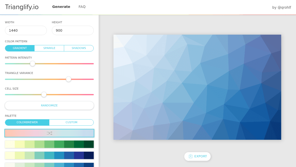 Trianglify.io