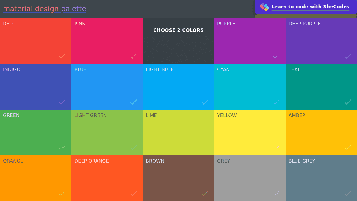 Material Palette