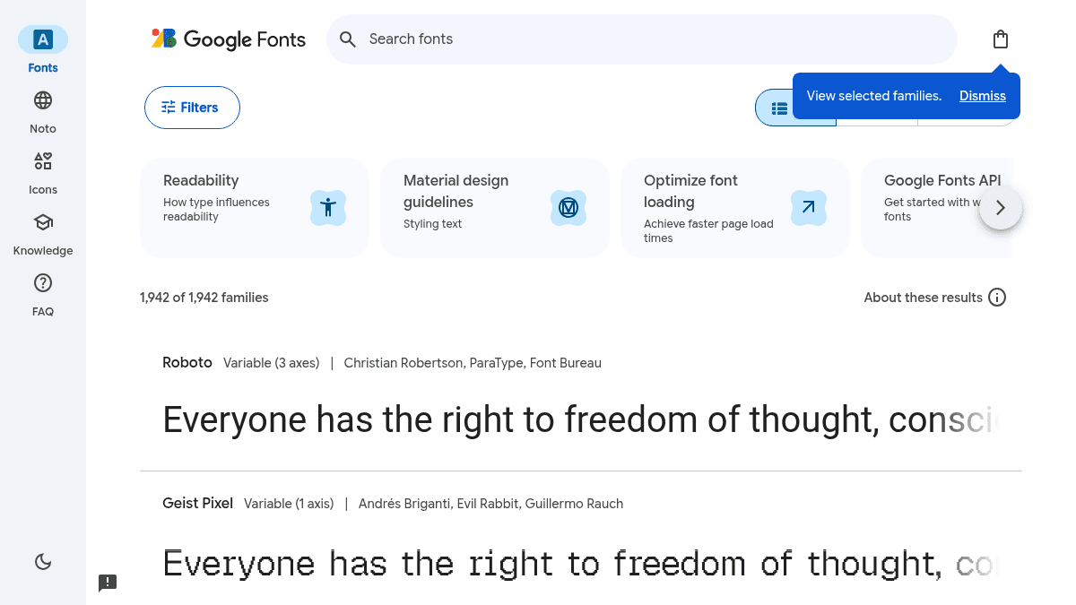 Google Fonts