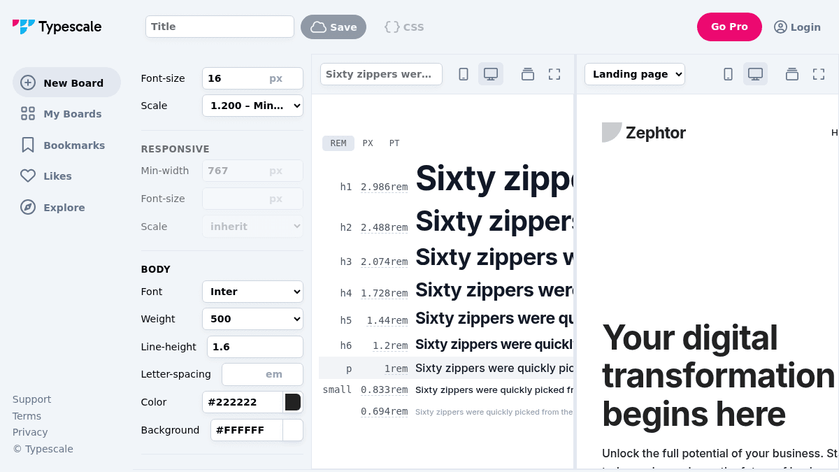 Typescale