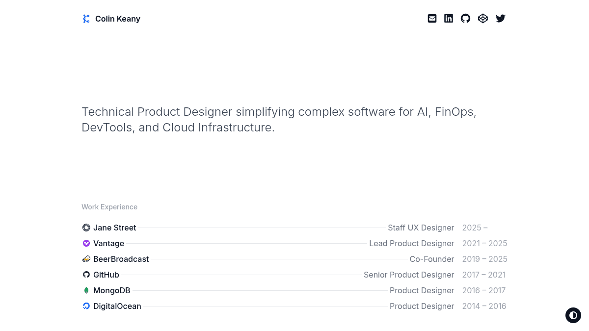 Colin Keany – Product Designer