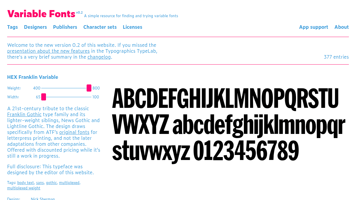 Variable Fonts