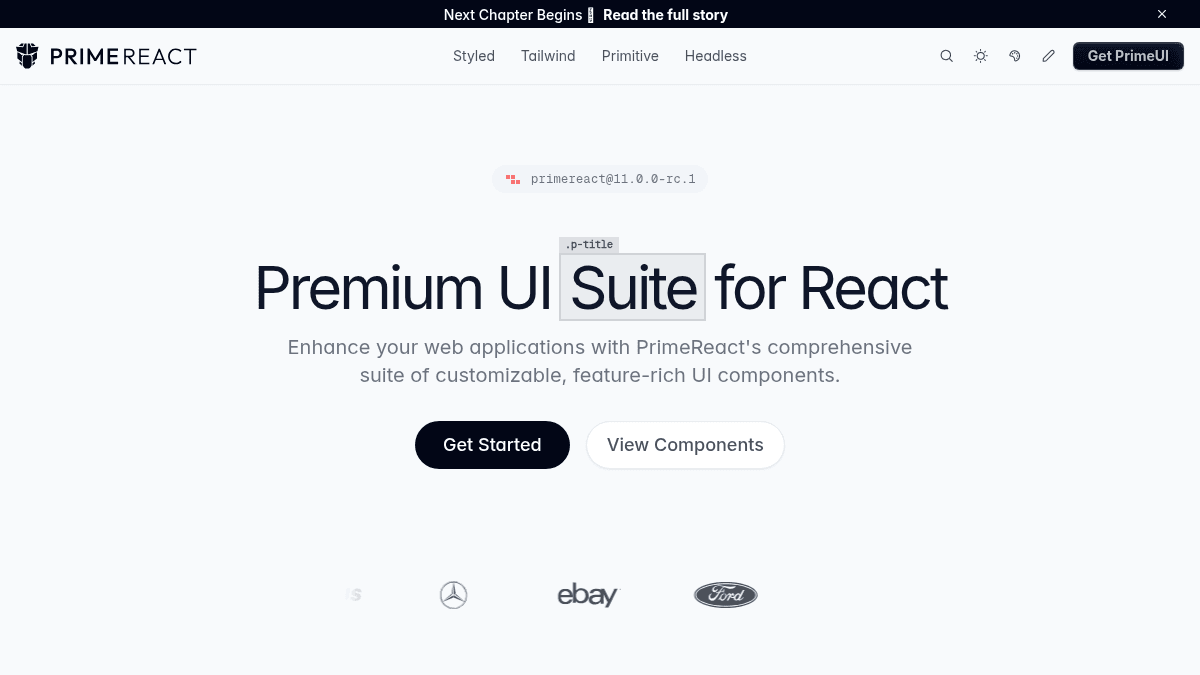 PrimeReact
