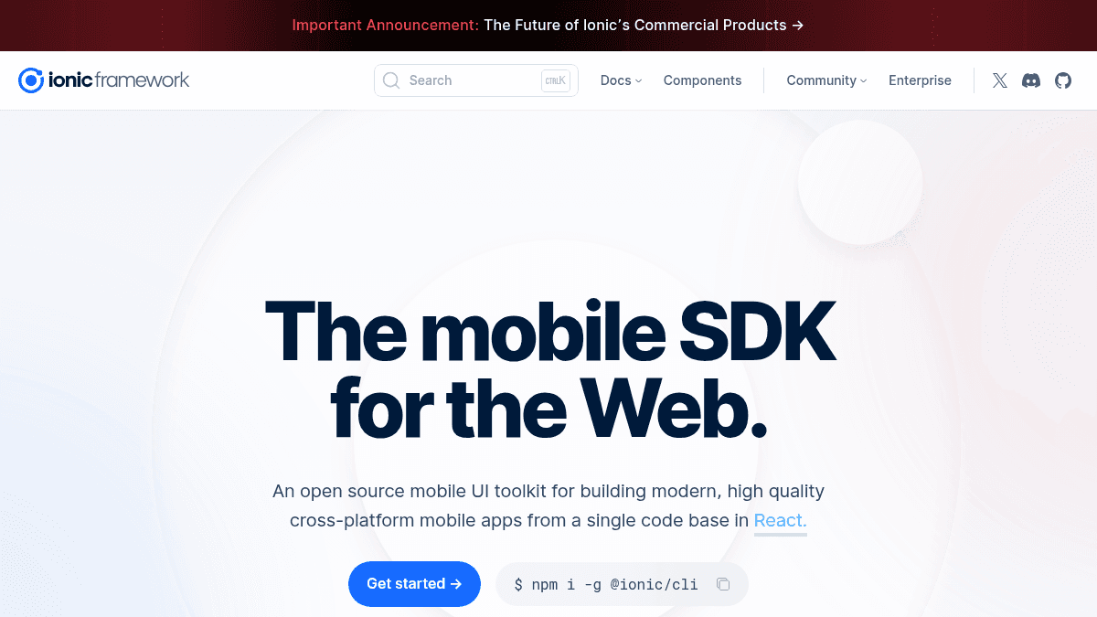 Ionic Framework