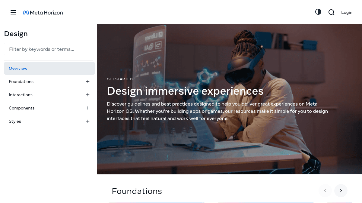 Meta Horizon OS Design Guidelines