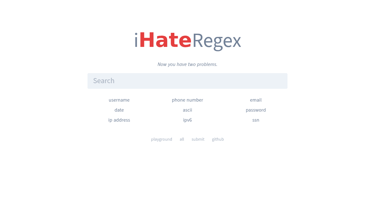i Hate Regex
