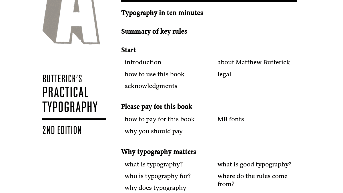 Butterick's Practical Typography