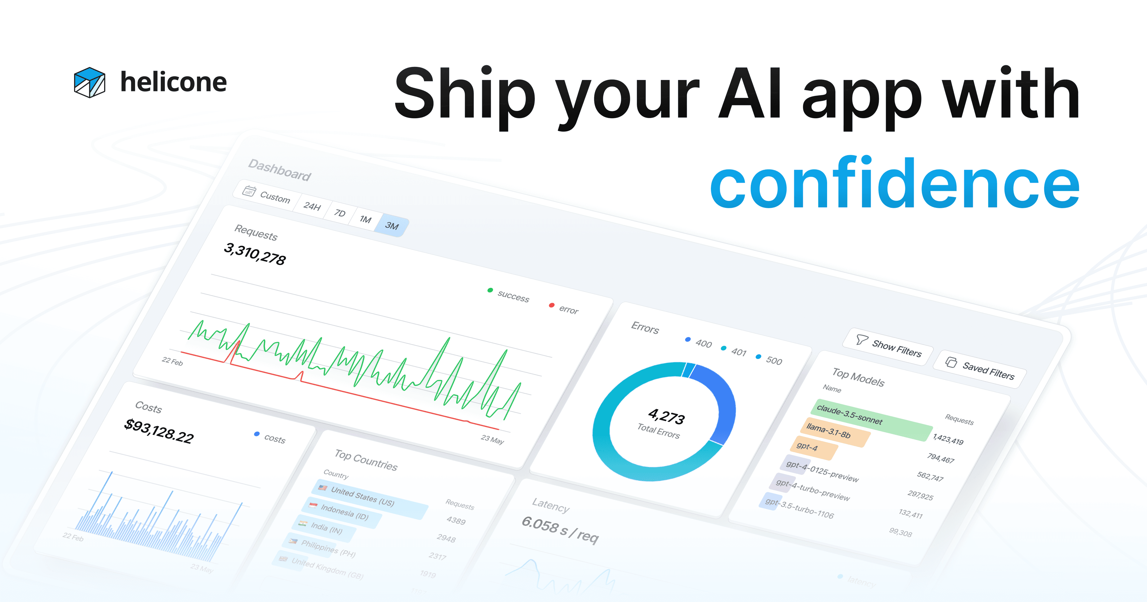 Helicone / AI Gateway & LLM Observability