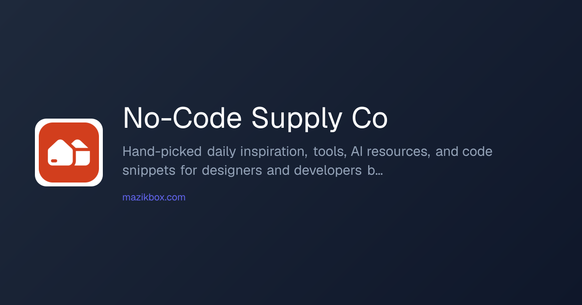 Reviews for No-Code Supply Co | MazikBox | MazikBox